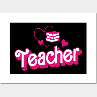 Retro Teacher Gifts Womens Funny Teacher Posters and Art